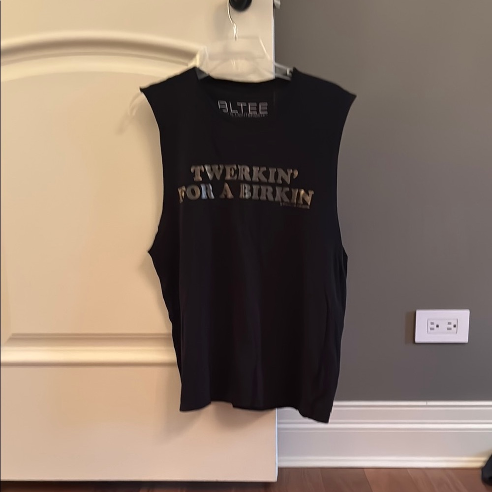 BLTEE Black Sleeveless Graphic Top